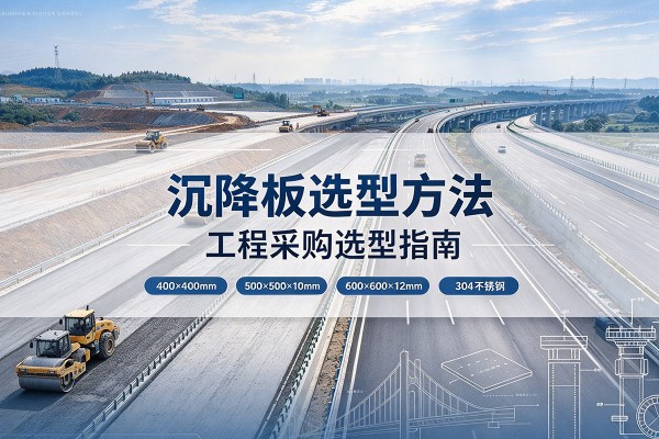 彭泽沉降板选择方法