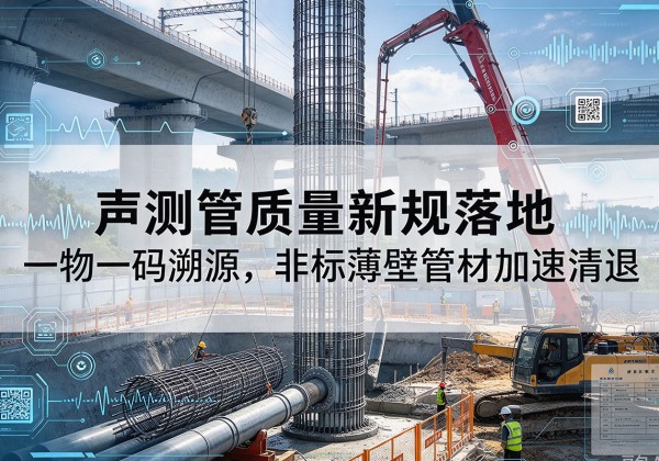 彭泽声测管质量新规落地，一物一码溯源，非标薄壁管材加速清退