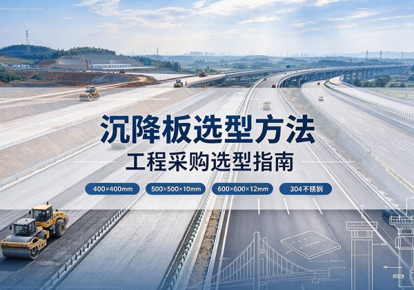 彭泽沉降板选择方法